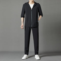 Image of Korean Version Sun-protective Clothing Suit Fashion Loose Casual Hooded Thin