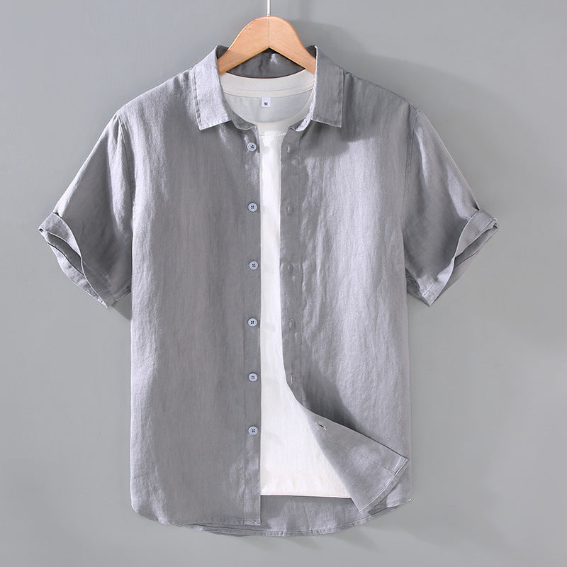 Image of Men's Youth Casual Short-sleeved Shirt