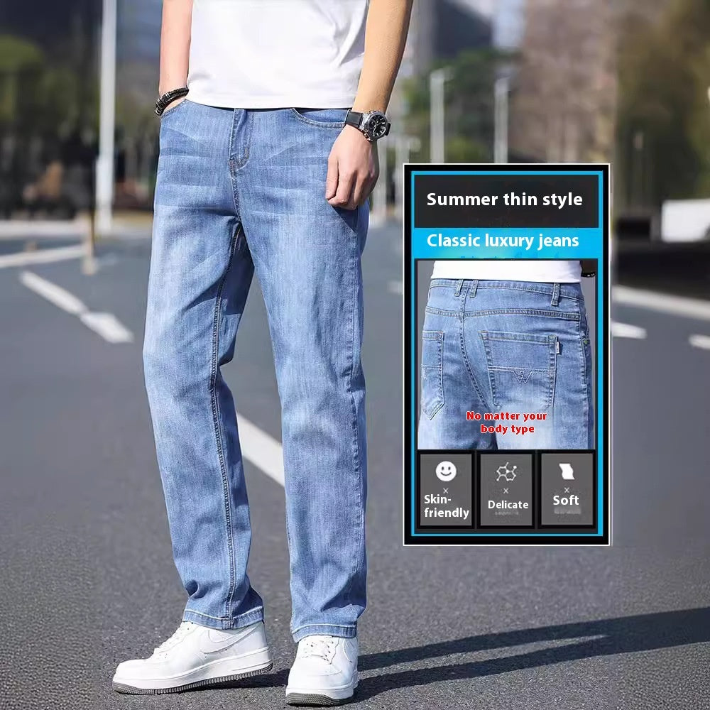 Image of Thin Stretch Business Casual All-match Trousers