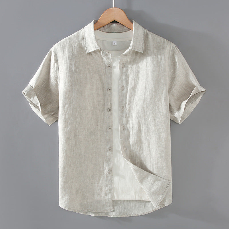 Image of Men's Youth Casual Short-sleeved Shirt