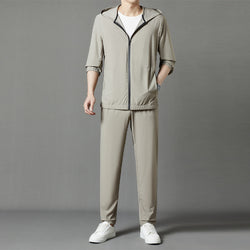Image of Korean Version Sun-protective Clothing Suit Fashion Loose Casual Hooded Thin