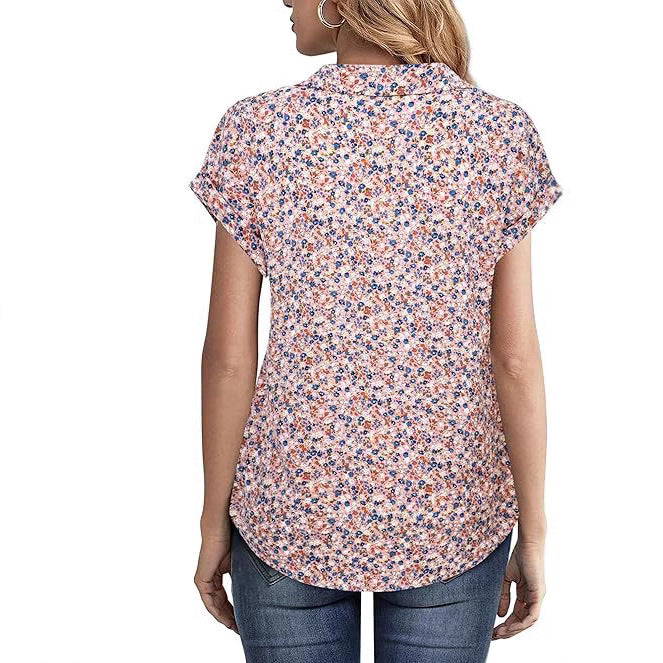 Image of Casual All-matching Fashion Trend Stripes Women's Shirt Top