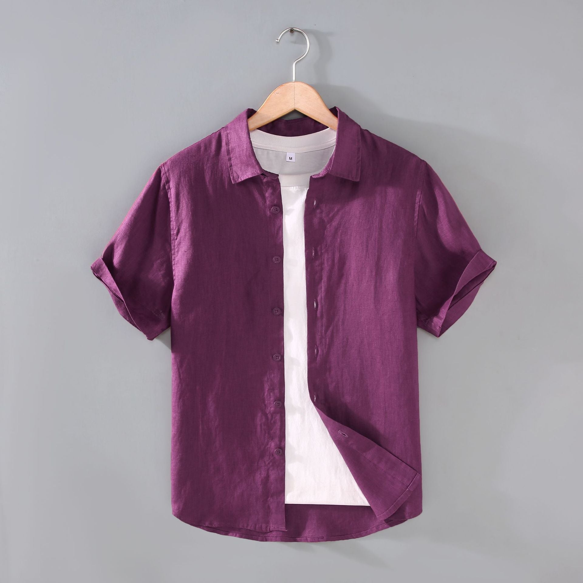 Image of Men's Youth Casual Short-sleeved Shirt