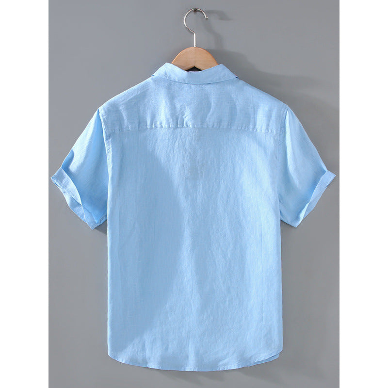 Image of Men's Youth Casual Short-sleeved Shirt