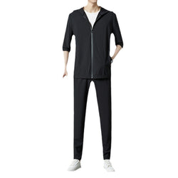 Image of Korean Version Sun-protective Clothing Suit Fashion Loose Casual Hooded Thin
