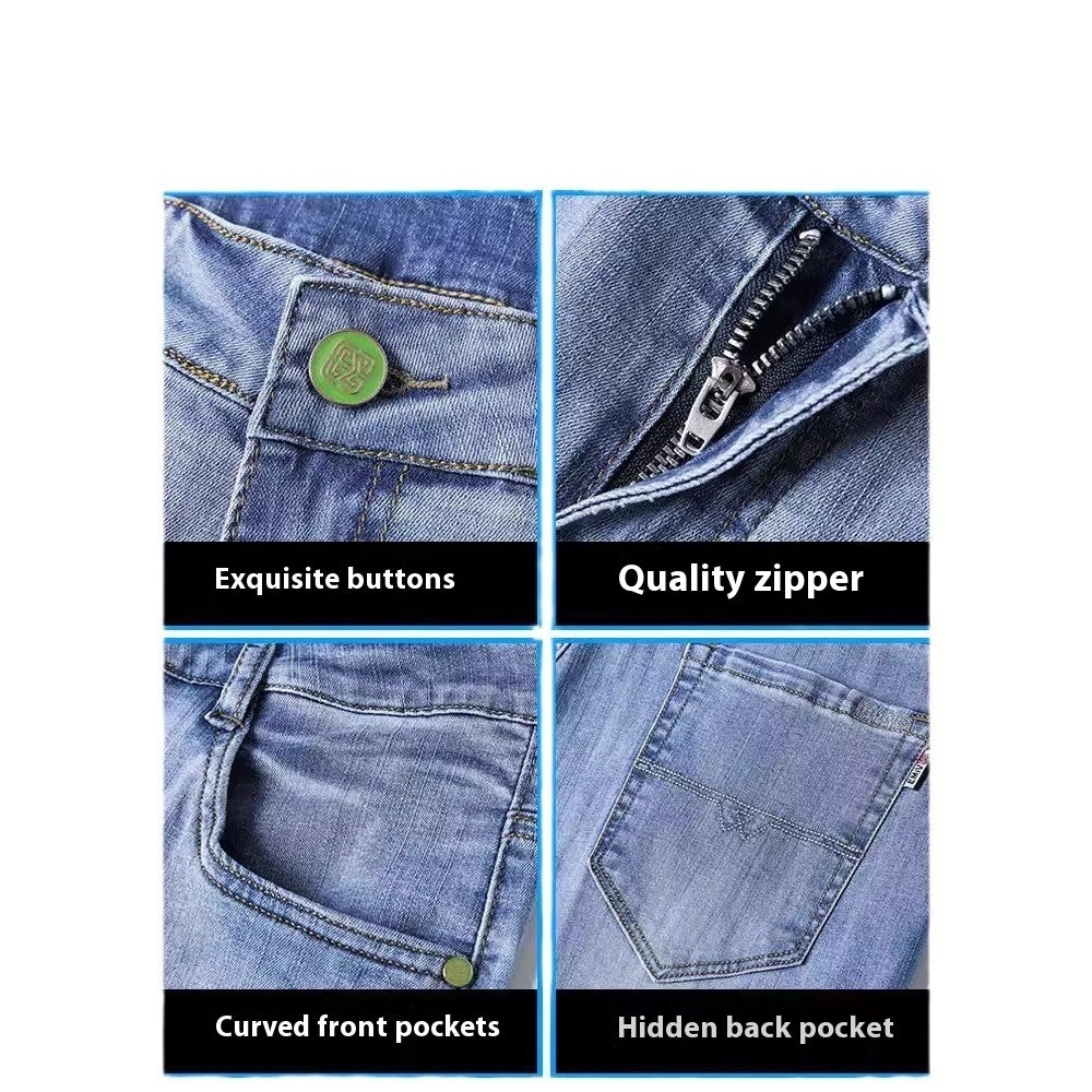 Image of Thin Stretch Business Casual All-match Trousers