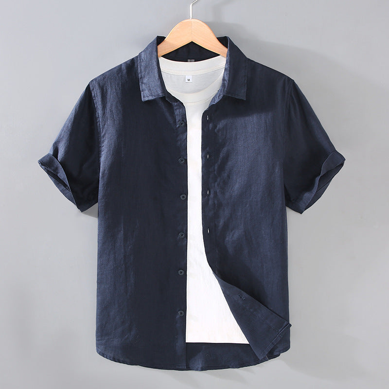 Image of Men's Youth Casual Short-sleeved Shirt