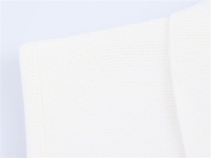 Image of Short Skirt Hem Knitted Vest Top