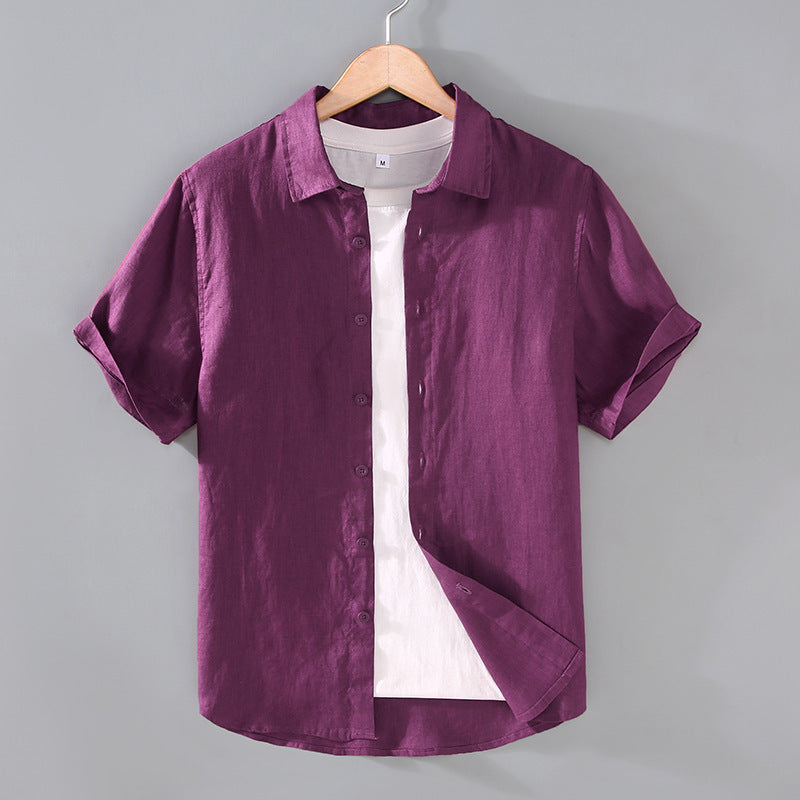 Image of Men's Youth Casual Short-sleeved Shirt